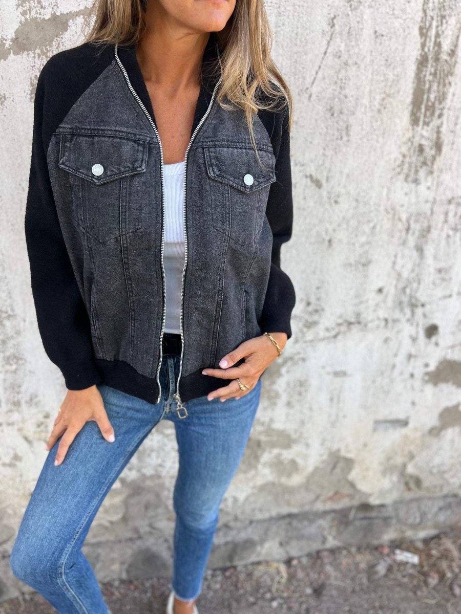 Zaria | Veste En Jean Élégante - Verona Botique