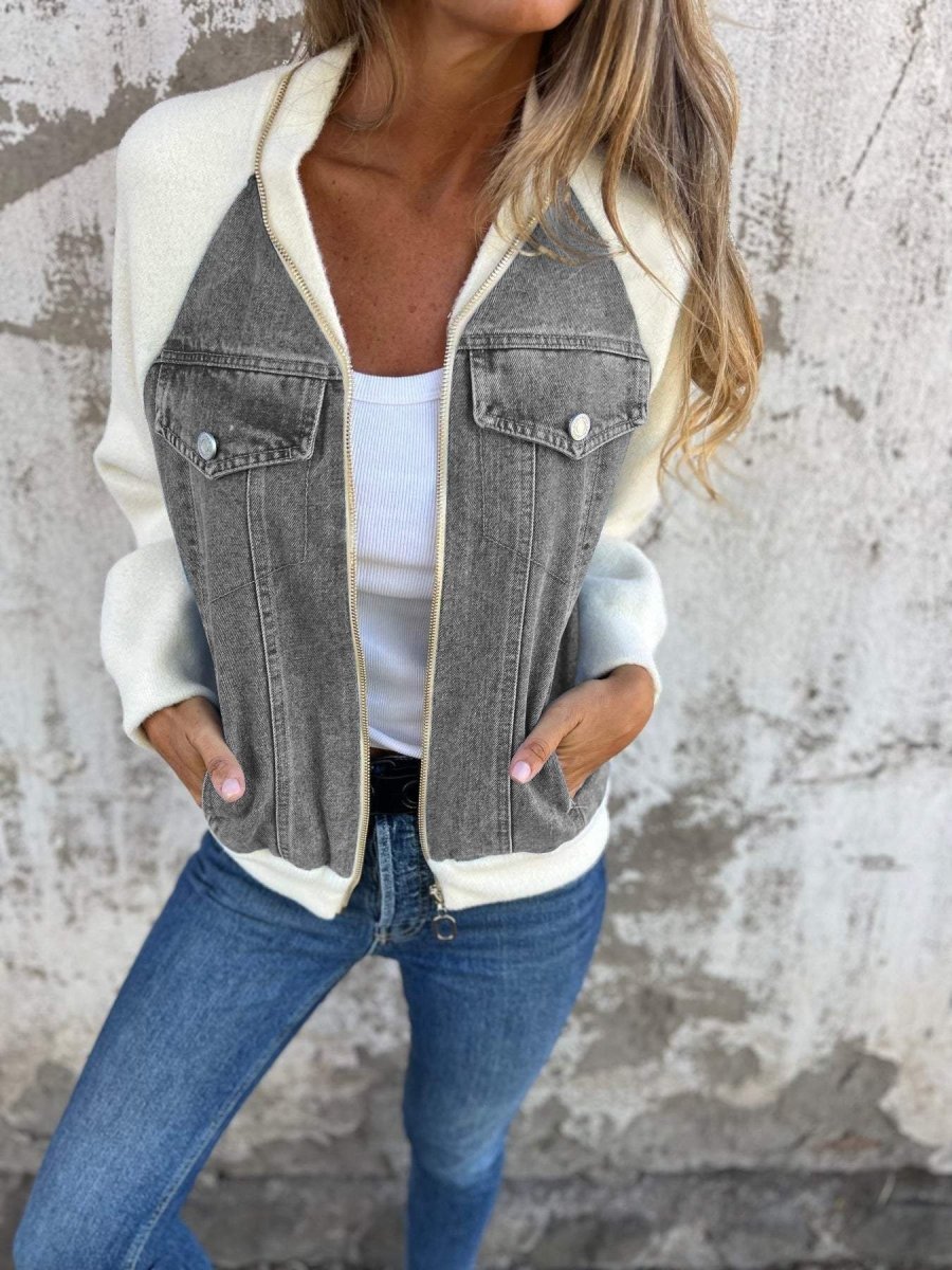 Zaria | Veste En Jean Élégante - Verona Botique