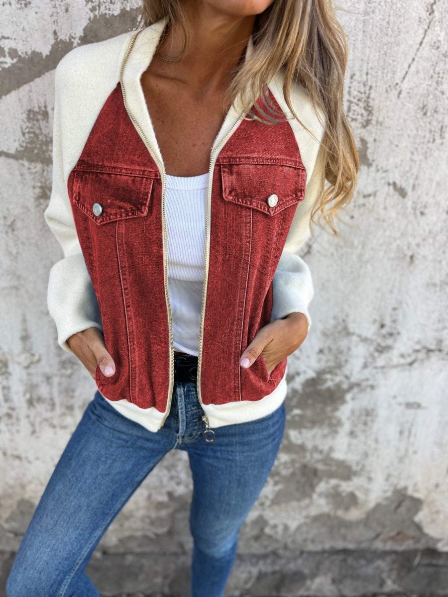 Zaria | Veste En Jean Élégante - Verona Botique